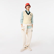 Load image into Gallery viewer, Unisex Lacoste Cable Knit Sweater Vest in Organic Cotton
