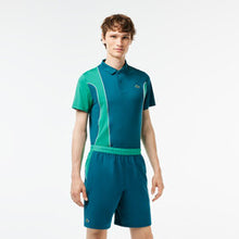 Load image into Gallery viewer, Men’s Lacoste SPORT x Novak Djokovic Color-Block Shorts Blue
