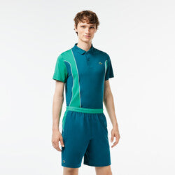 Men’s Lacoste SPORT x Novak Djokovic Color-Block Shorts Blue