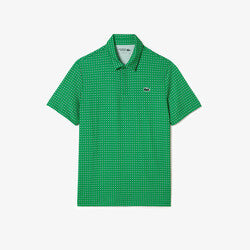 Men’s Lacoste Golf Printed Recycled Polyester Polo