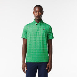 Men’s Lacoste Golf Printed Recycled Polyester Polo