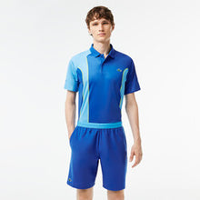 Load image into Gallery viewer, Men’s Lacoste SPORT x Novak Djokovic Color-Block Shorts Blue
