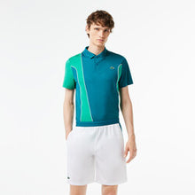 Load image into Gallery viewer, Men’s Lacoste SPORT x Novak Djokovic Color-Block Shorts Blue
