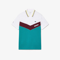 Men's Slim Fit Lacoste Tennis Seamless Effect Polo Shirt