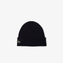 Load image into Gallery viewer, Unisex Lacoste Ribbed Wool Beanie
