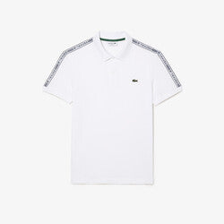 Men’s Lacoste Logo Stripe Piqué Polo Shirt