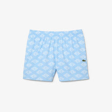 Load image into Gallery viewer, Men’s Lacoste Two Tone Monogram Print Swim Trunks
