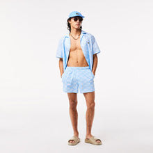 Load image into Gallery viewer, Men’s Lacoste Two Tone Monogram Print Swim Trunks
