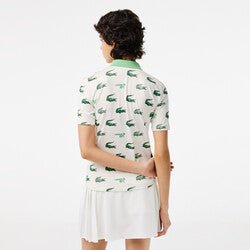 Women’s Lacoste Golf Crocodile Print Polo