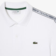 Load image into Gallery viewer, Men’s Lacoste Logo Stripe Piqué Polo Shirt
