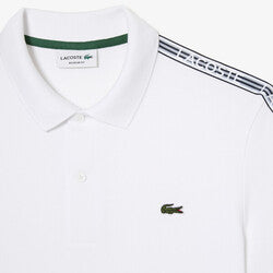 Men’s Lacoste Logo Stripe Piqué Polo Shirt