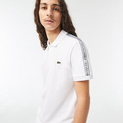 Men’s Lacoste Logo Stripe Piqué Polo Shirt