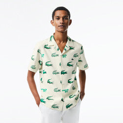 Men’s Lacoste Golf Printed Short-Sleeved Shirt