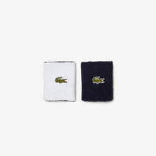 Load image into Gallery viewer, Unisex Lacoste SPORT Reversible Tennis Wristband Black/Blue
