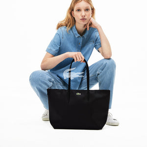 Lacoste Women's Women's L.12.12 Concept Zip Tote Bag Pastille - Blue - Totes
